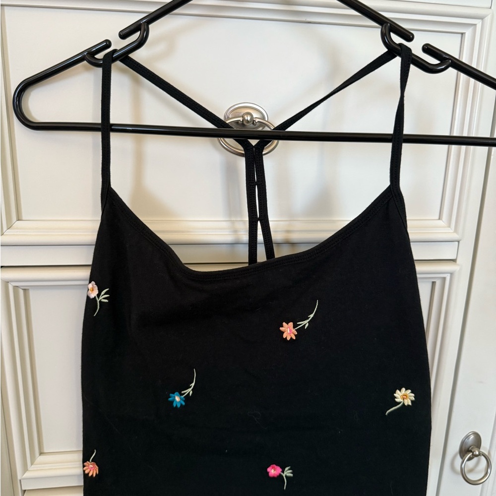 PINK Victoria's Secret black cami bra top XL